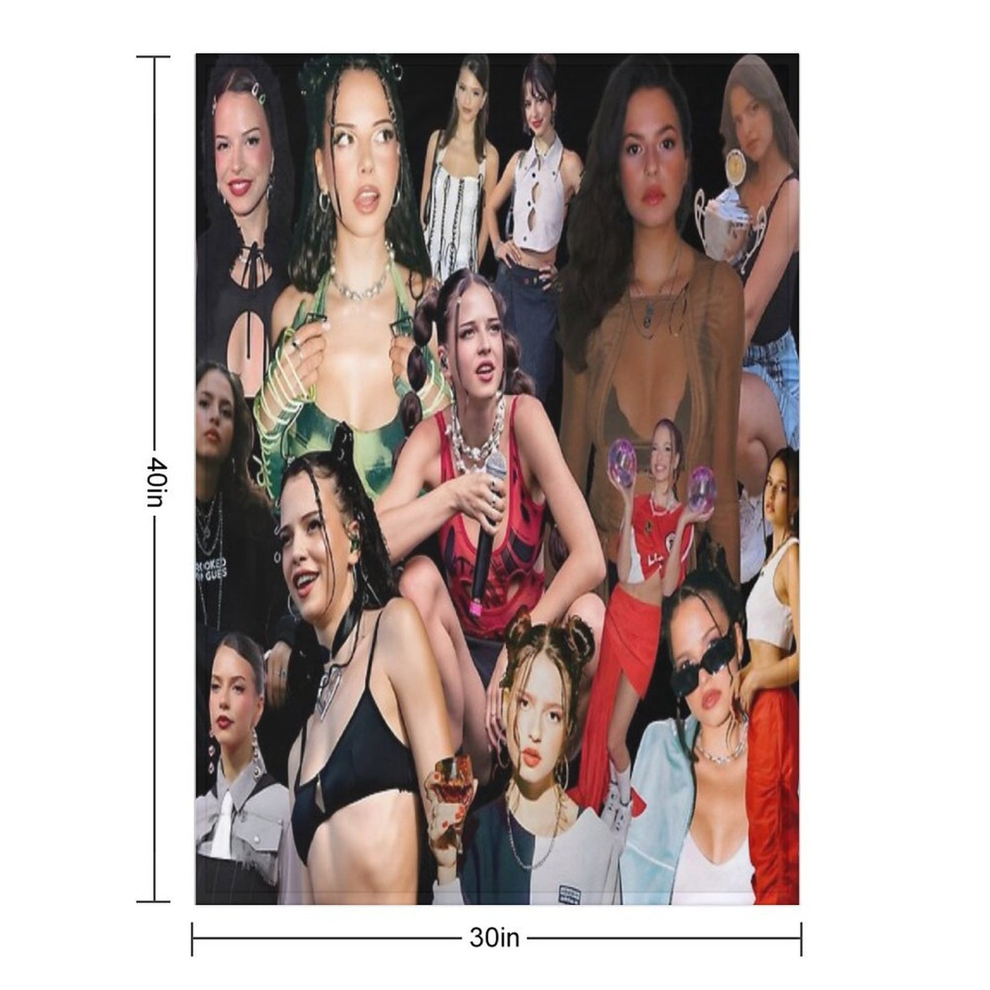 Nina Chuba Photo Collage Throw Blanket