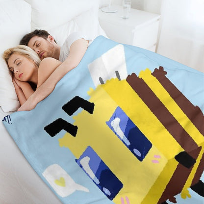 Minecraft Bee Throw Blanket