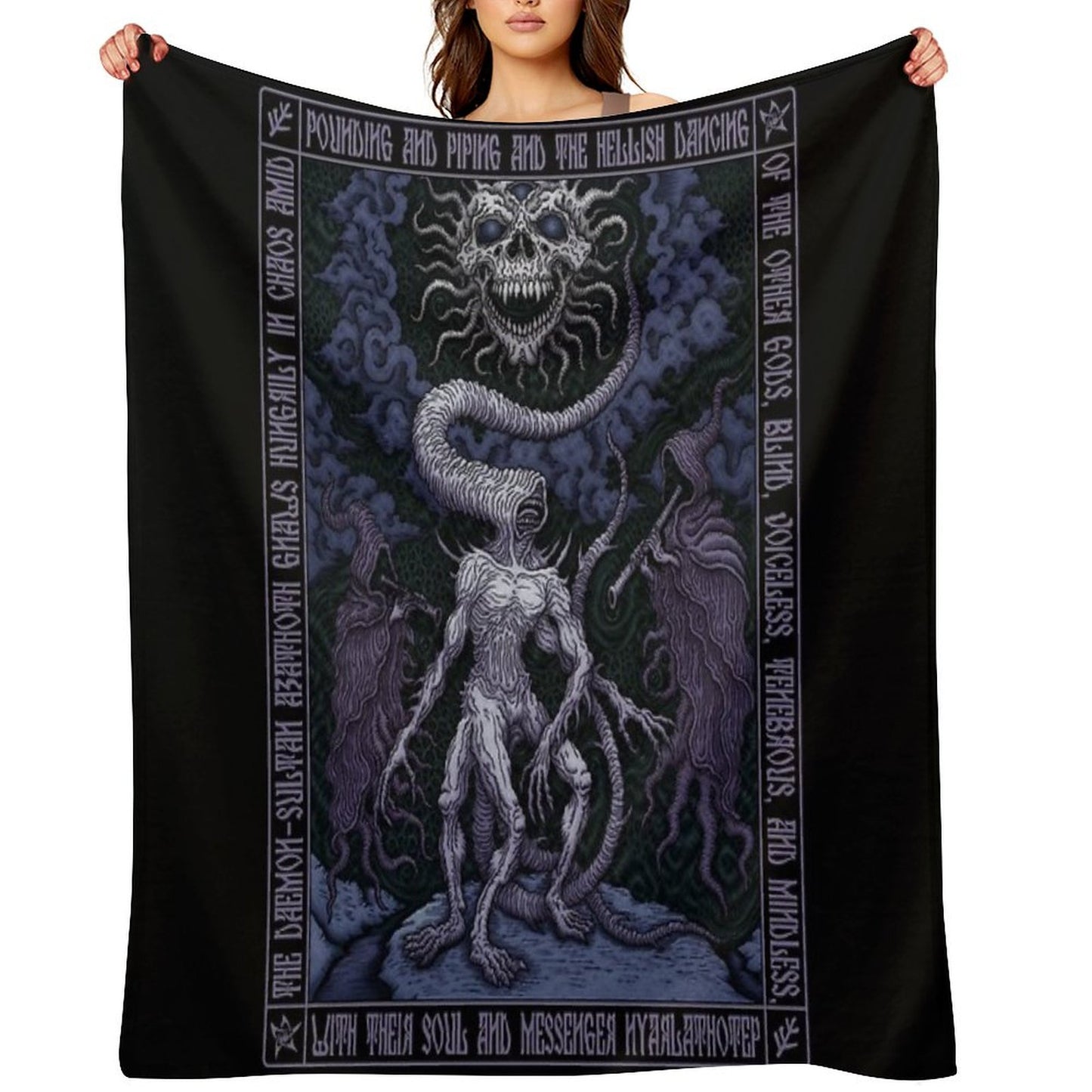 Nyarlathotep Icon - Azhmodai 2020 Throw Blanket