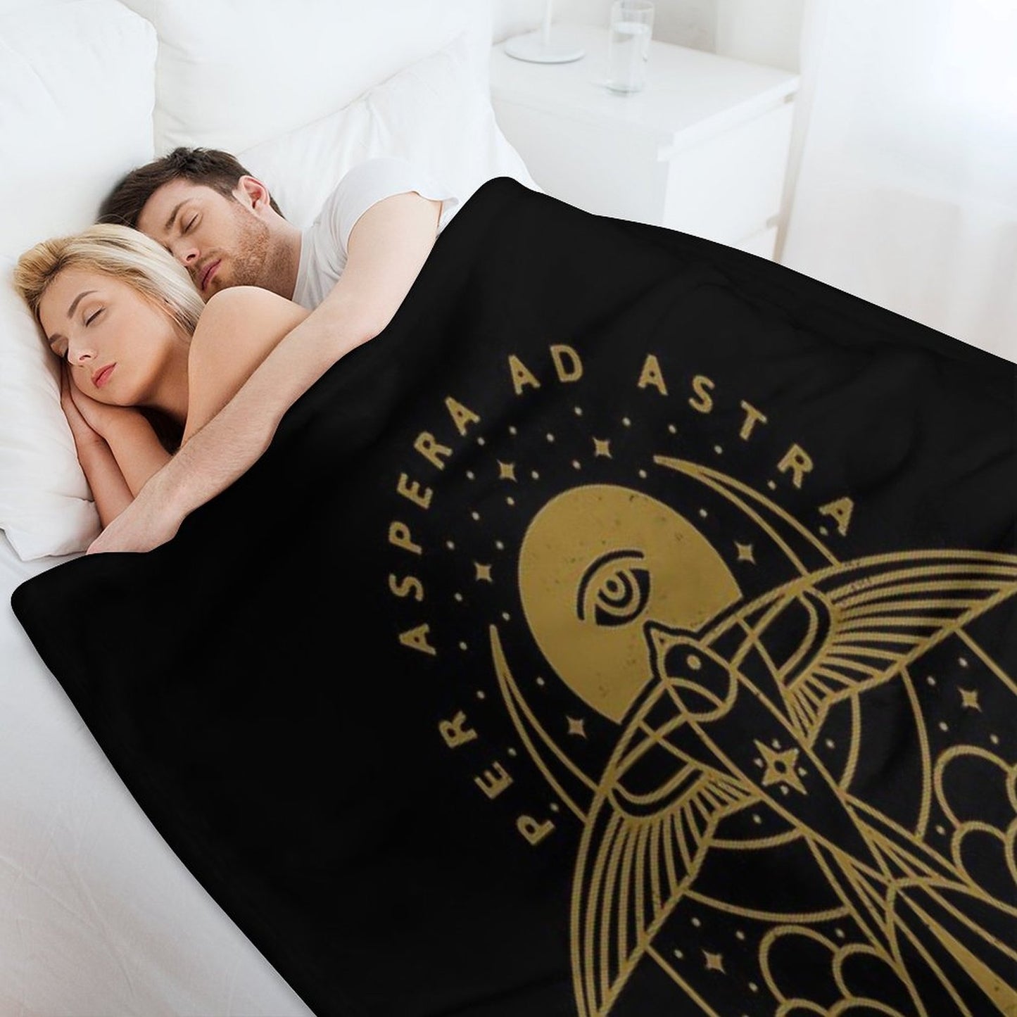 Per Aspera Ad Astra Throw Blanket