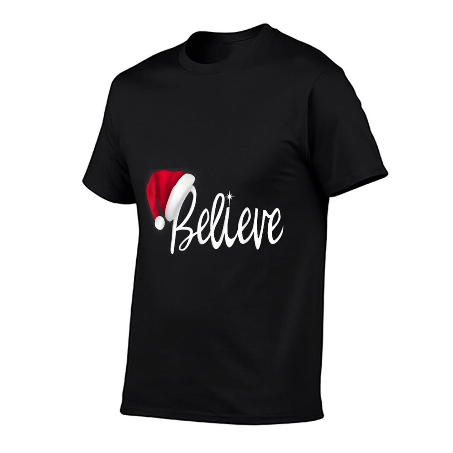 Christmas - Believe in Santa Claus  Heathered Texture T-Shirt