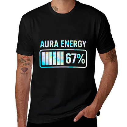 Aura Energy 67 Funny Six Seven Meme Gen Alpha Slang Comfortable T-Shirt