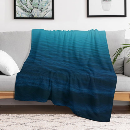 Deep Blue Throw Blanket
