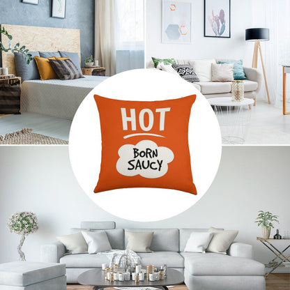 Taco Bell Hot Sauce Linen Throw Pillow Cover