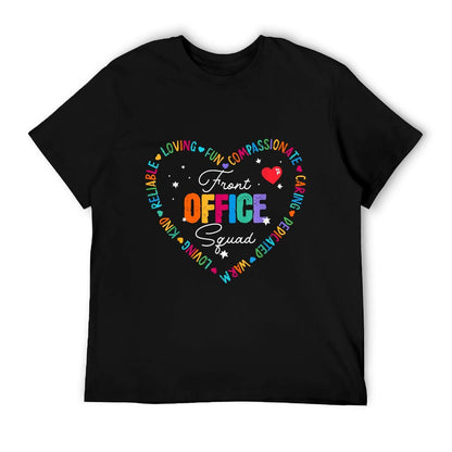 Cute School Secretary Admin Appreciation Front Office Squad T-Shirt