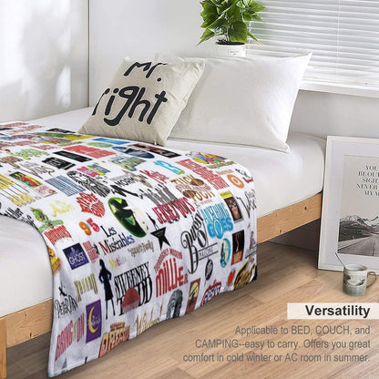 Musical Logos Throw Blanket