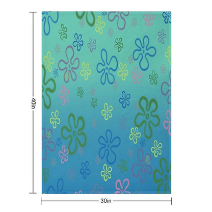 Flower Clouds Throw Blanket