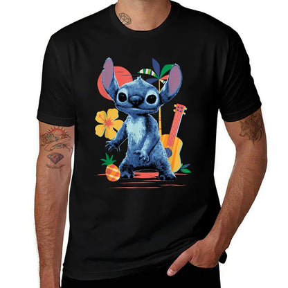 Disney Lilo & Stitch Live-Action Movie Musical Beach Fun  Tagless Design T-Shirt