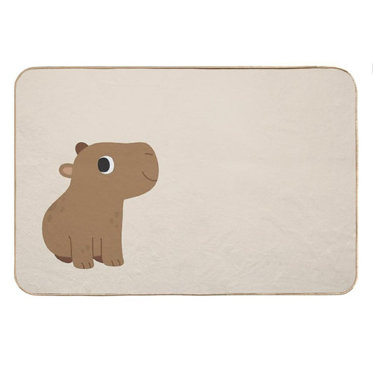 Cute Capybara Bath Mat