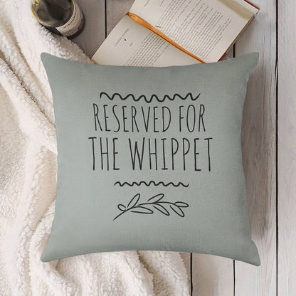Reserved for The Whippet Linen Throw Pillow Cover