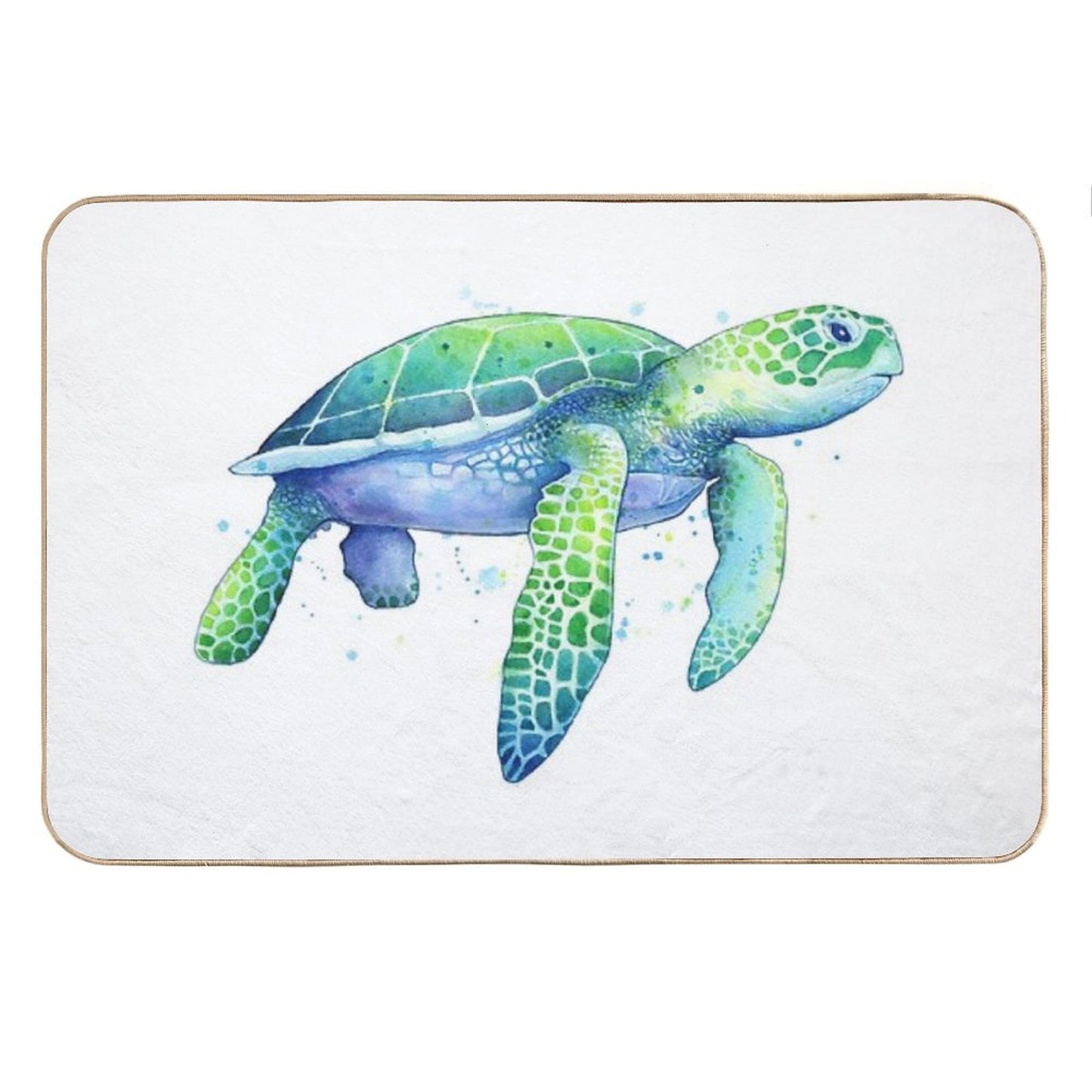 Green Sea Turtle Bath Mat