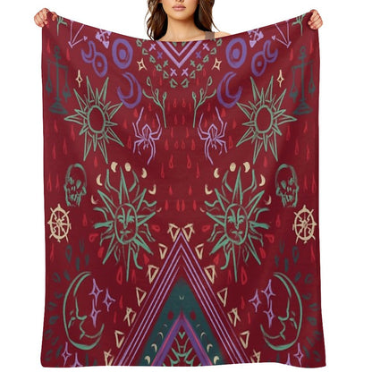 Mollymauk's Coat, Front Panels Throw Blanket
