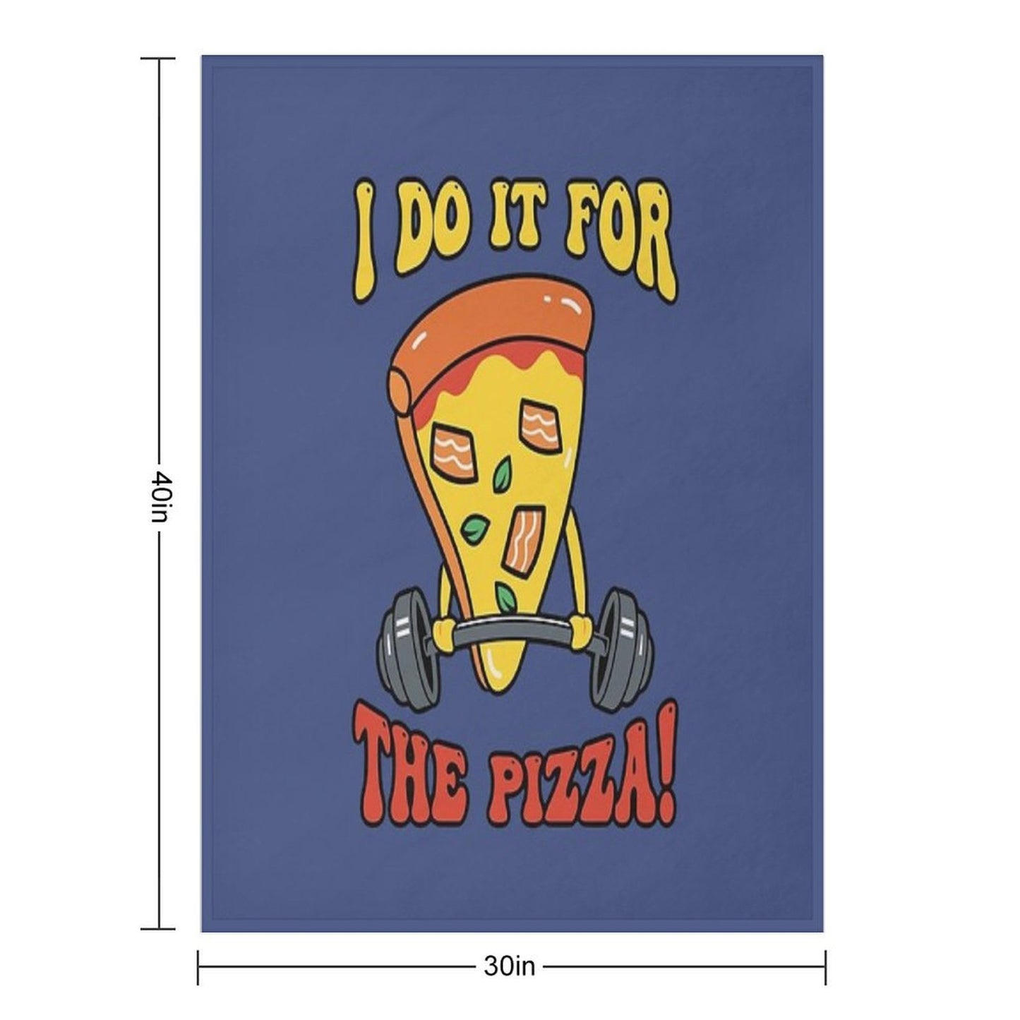 For The Pizza Throw Blanket