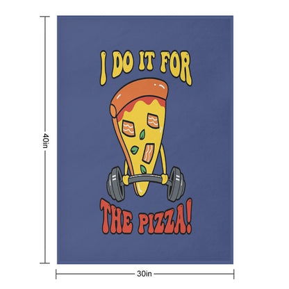 For The Pizza Throw Blanket