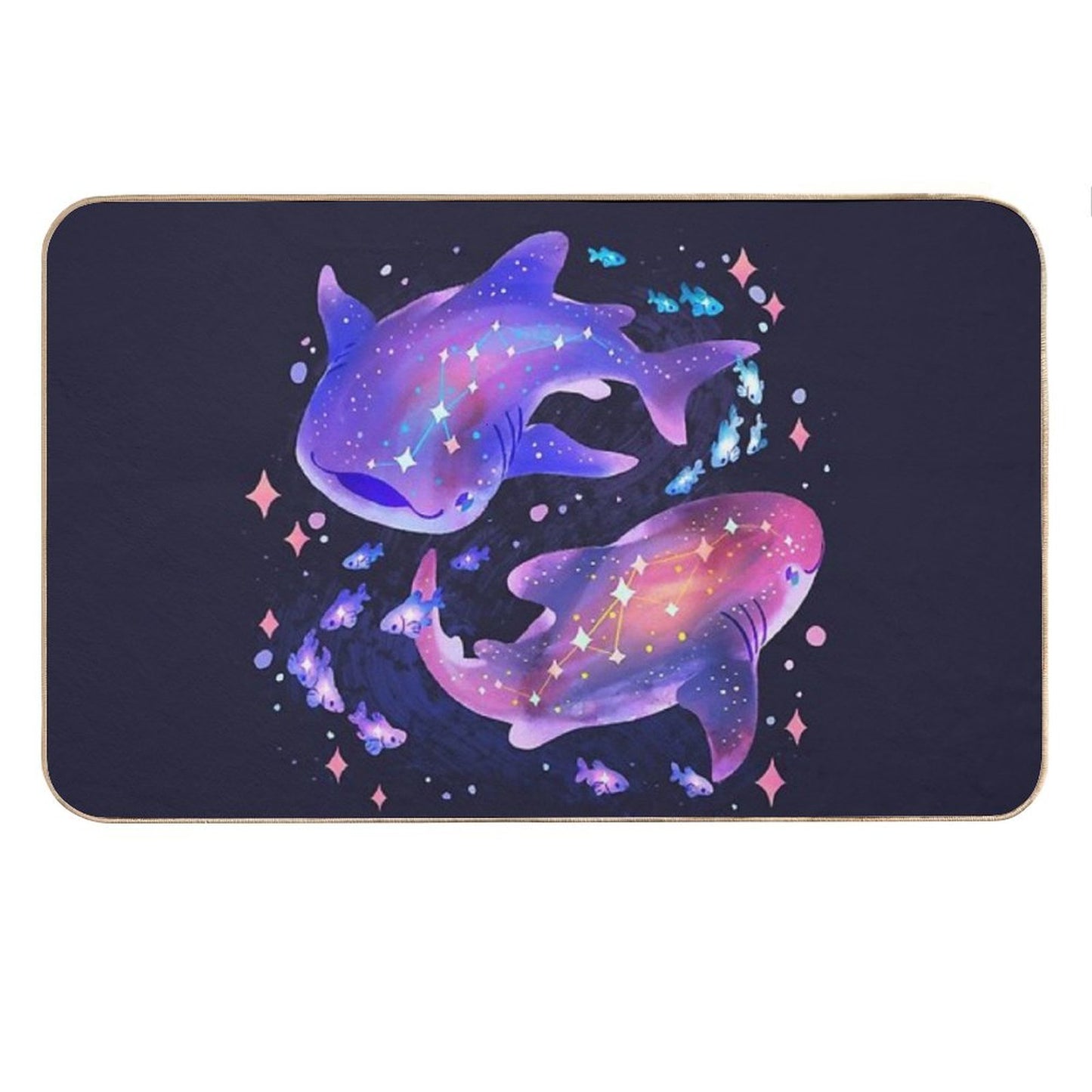 Cosmic Whale Shark Bath Mat