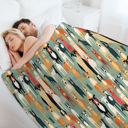 For The Love of All Dogs Throw Blanket