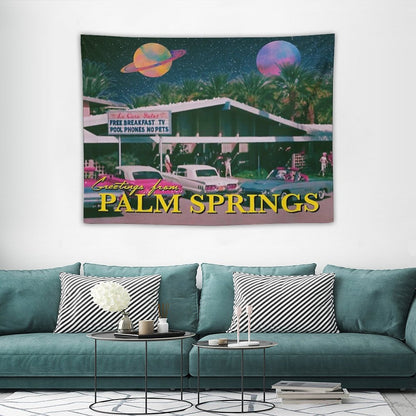 Greetings from Palm Springs Tapestry