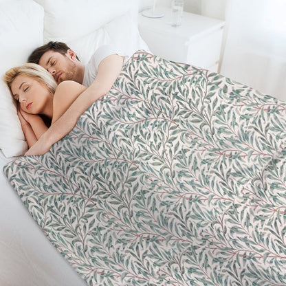 William Morris Pattern - Flowers & Leaves Throw Blanket