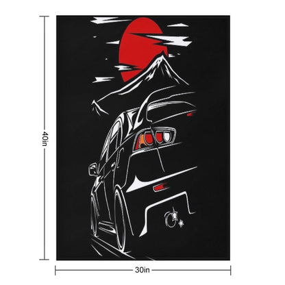Mitsubishi Lancer Evo X Throw Blanket