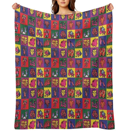 Blotter Art Throw Blanket