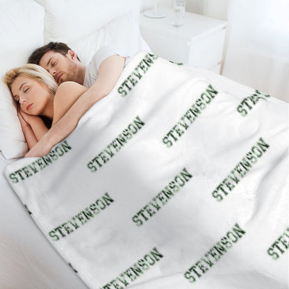 Stevenson University Green Tie Dye Throw Blanket