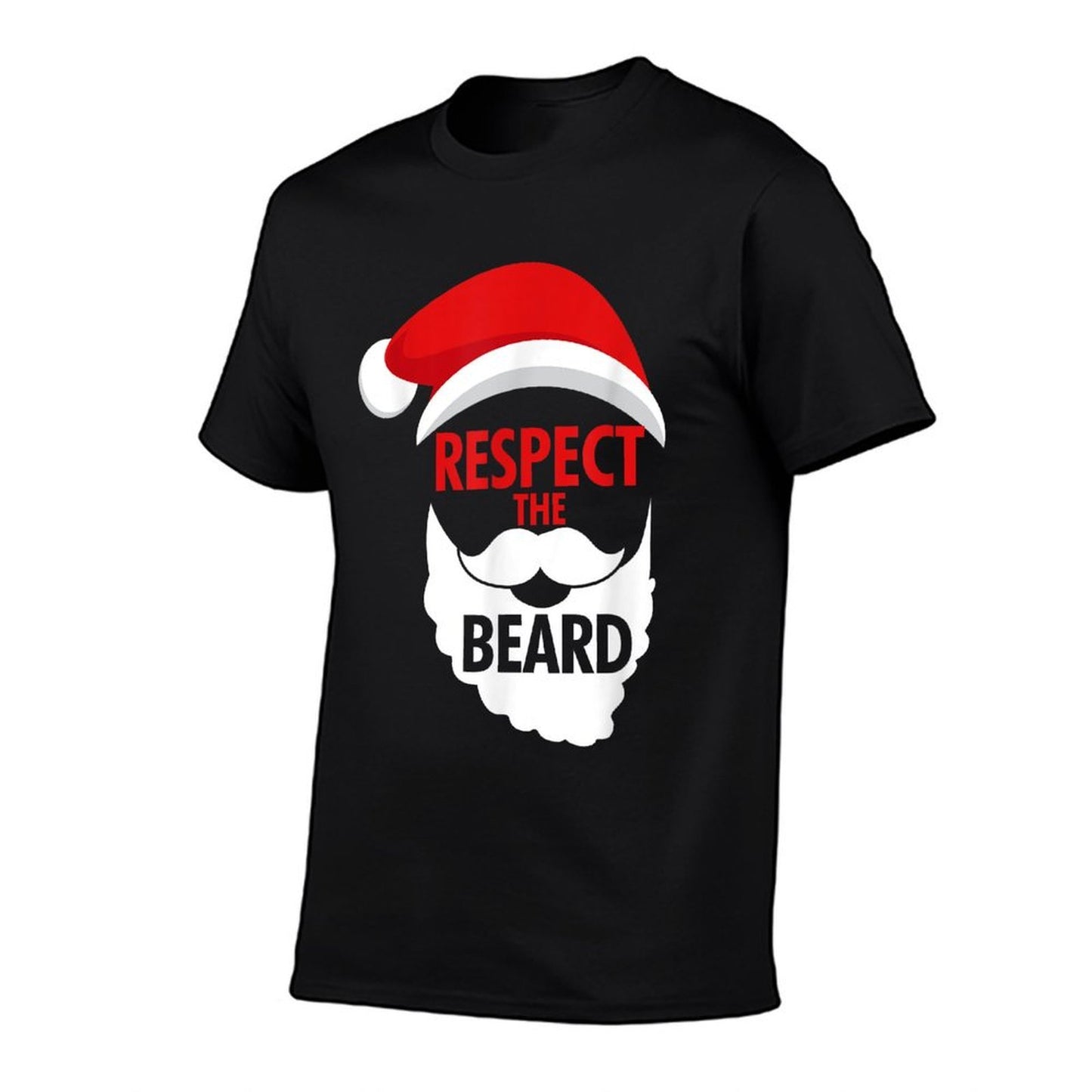 Respect The Beard Santa Claus Bearded Christmas Holidays  Relaxed-fit T-Shirt