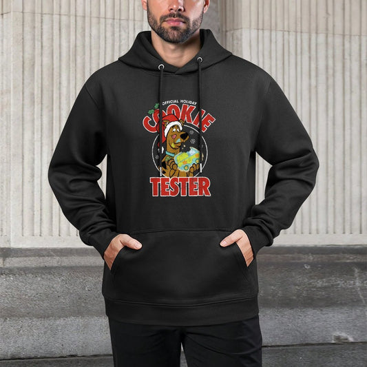 Scooby-Doo Unisex-Adults Grey Cartoon Christmas Graphic Layering Staple Hoodie