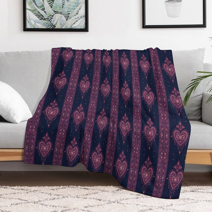 Bohemian Heart Throw Blanket