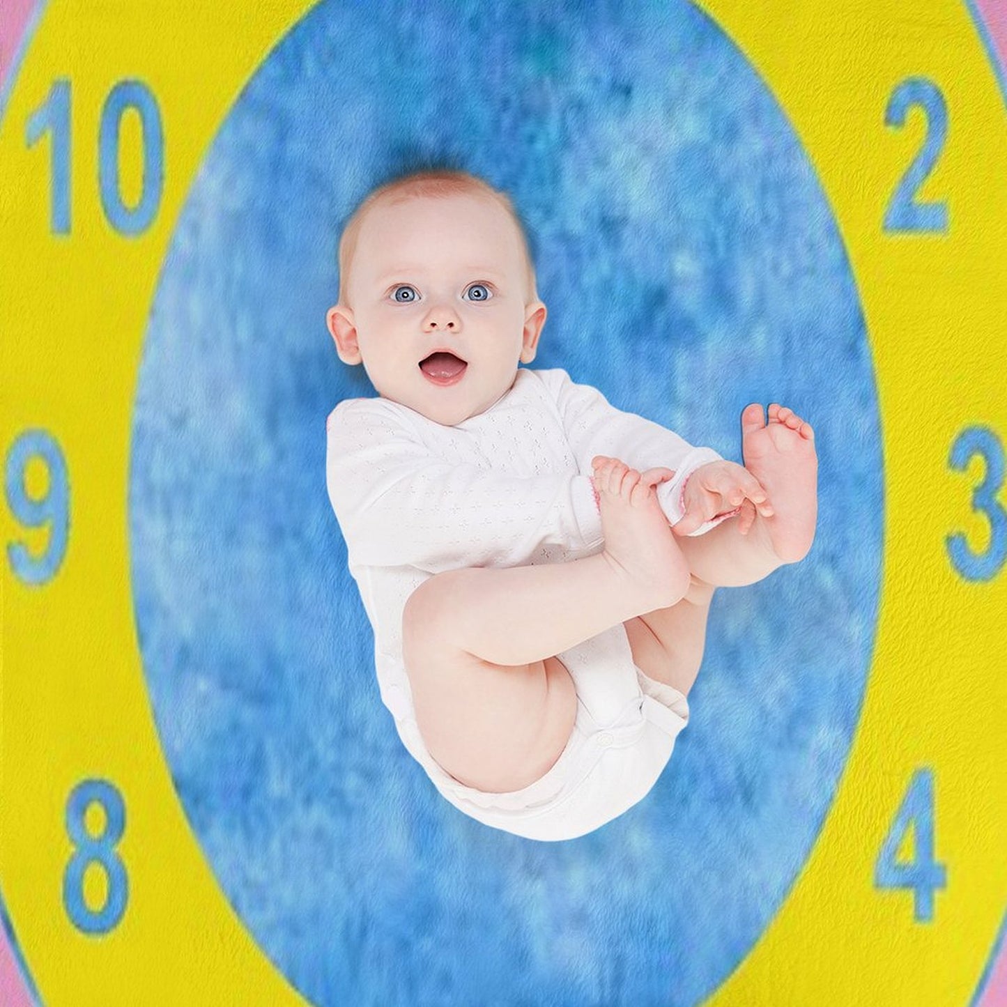 Clock Rug (The Big Comfy Couch) Throw Blanket