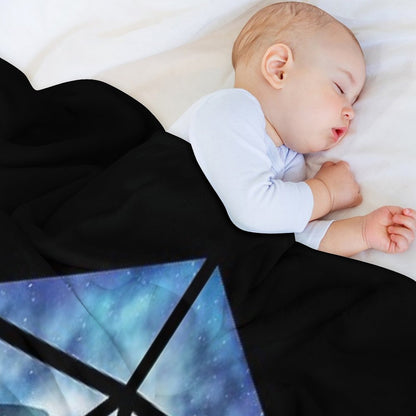 Blue Sky Ice Dragon D20 Throw Blanket