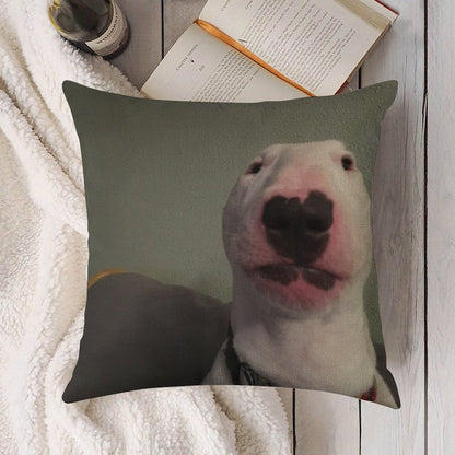 @PupperNelson Walter Original Linen Throw Pillow Cover