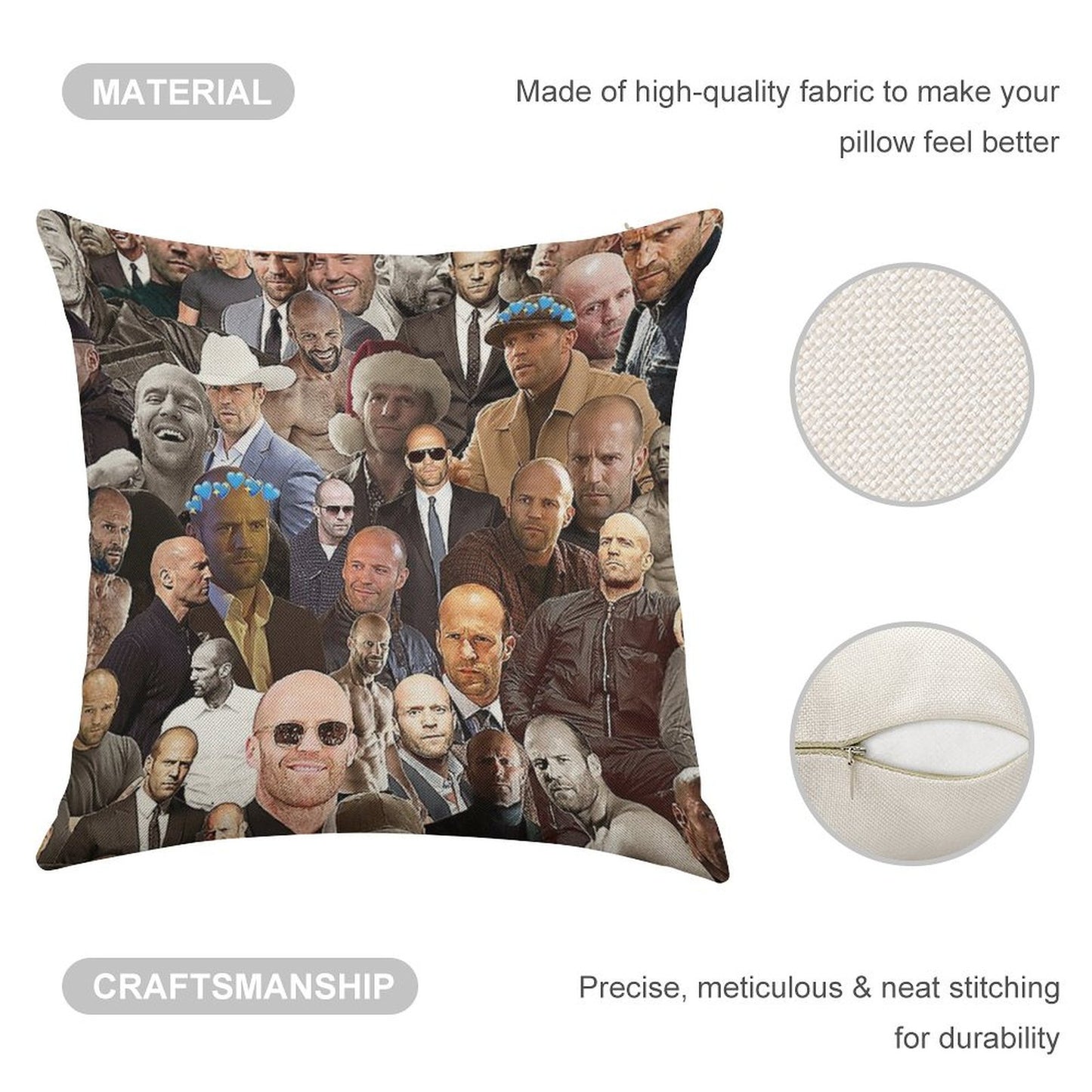 Jason Linen Throw Pillow Cover