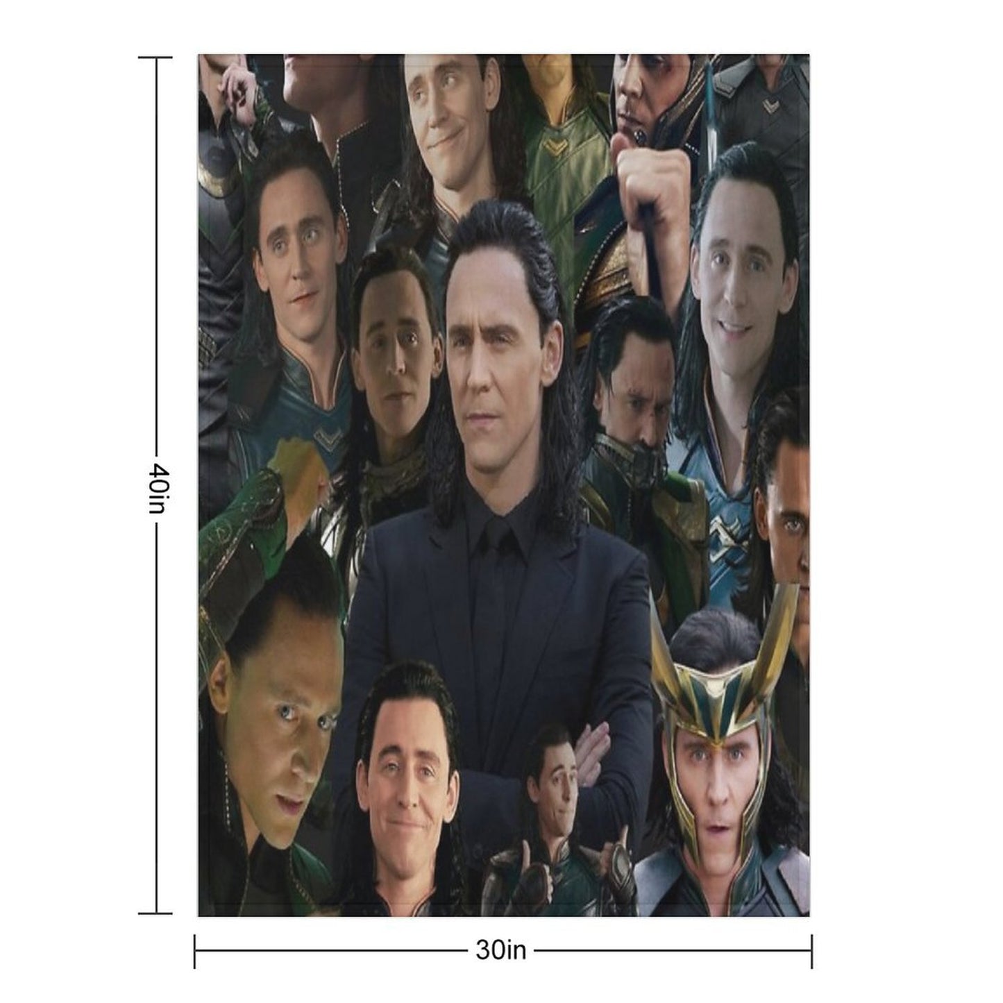 Tom Hiddleston Collage Throw Blanket