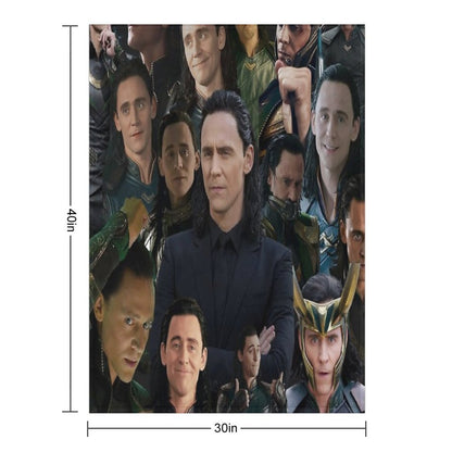 Tom Hiddleston Collage Throw Blanket