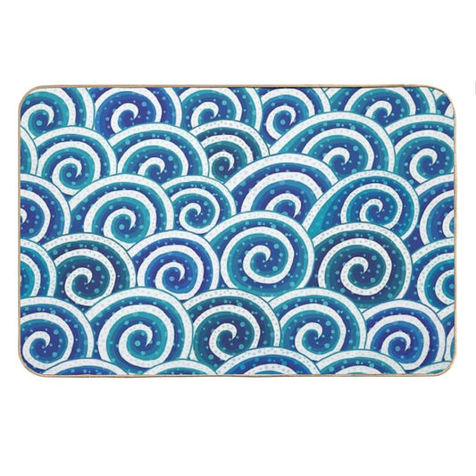 Waves And Waves Bath Mat