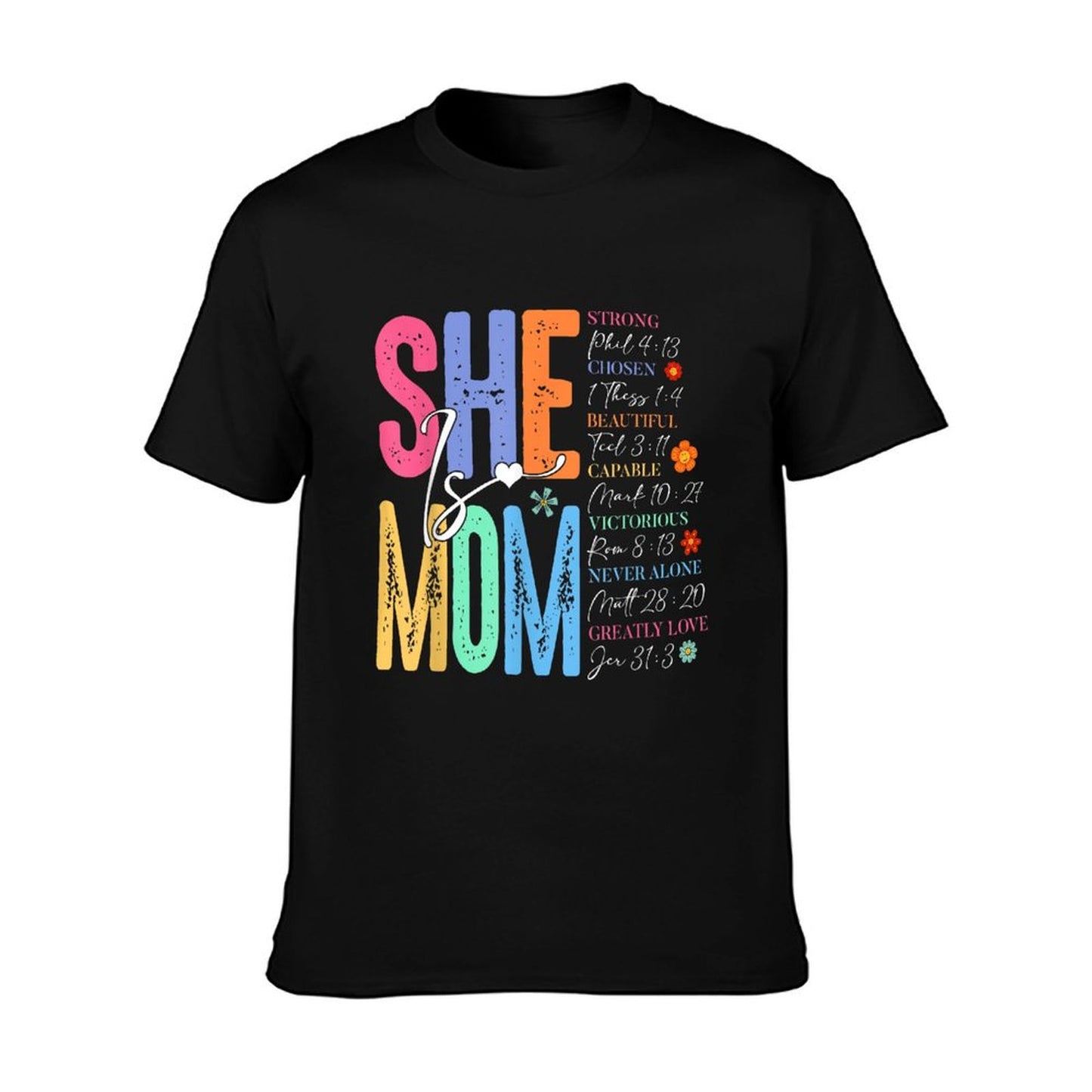 She Is Mom Christian Mother&#39;s Day Jesus Mama Religious Women T-Shirt
