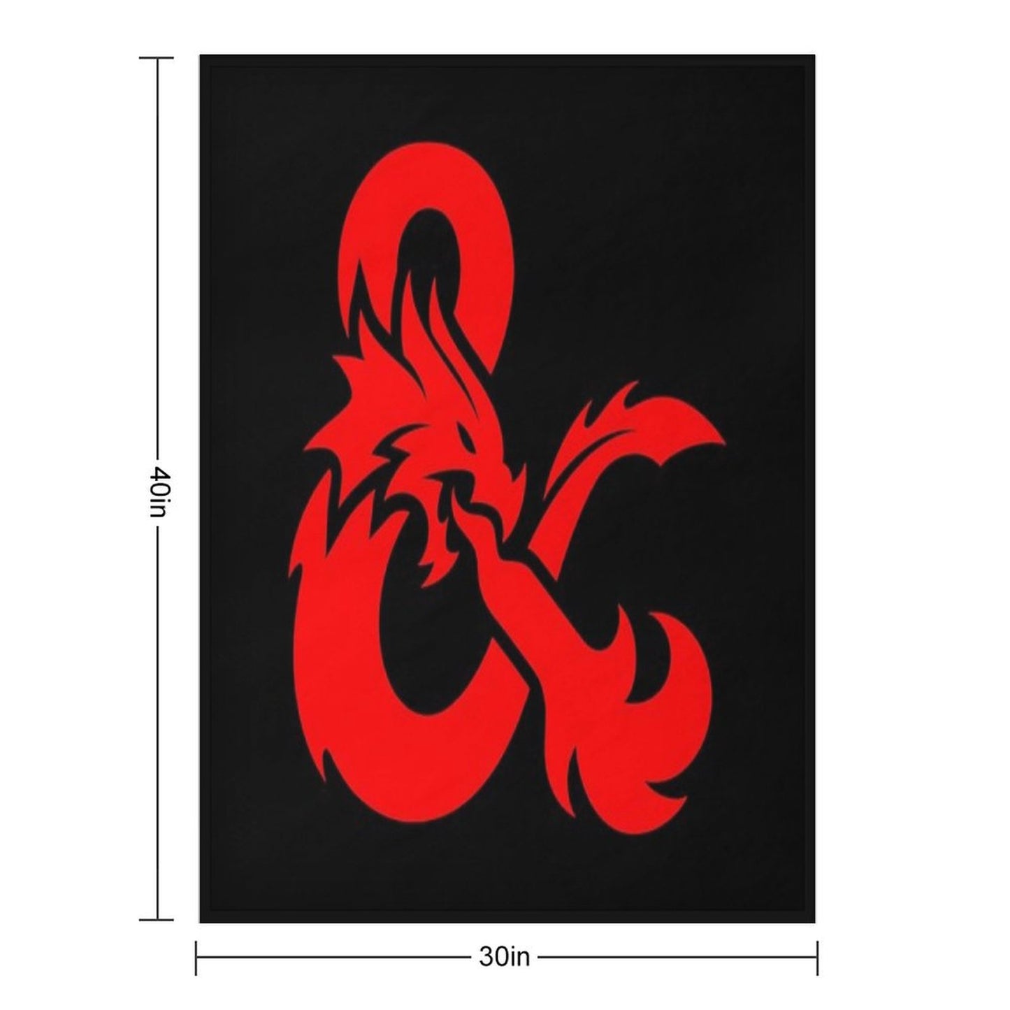 Dungeons & Dragons Logo Throw Blanket