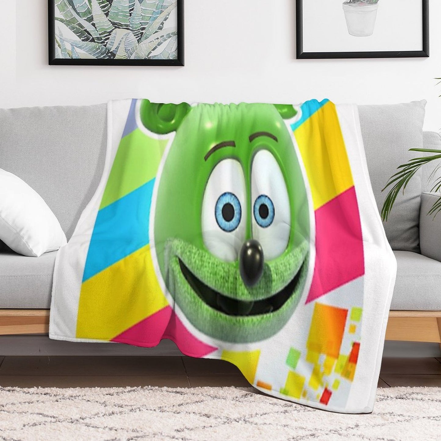 Gummibar (the Gummy Bear) Throw Blanket