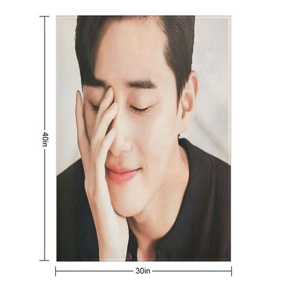 Actor Park Seo-joon Throw Blanket