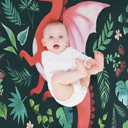 Tropical Dragon Throw Blanket