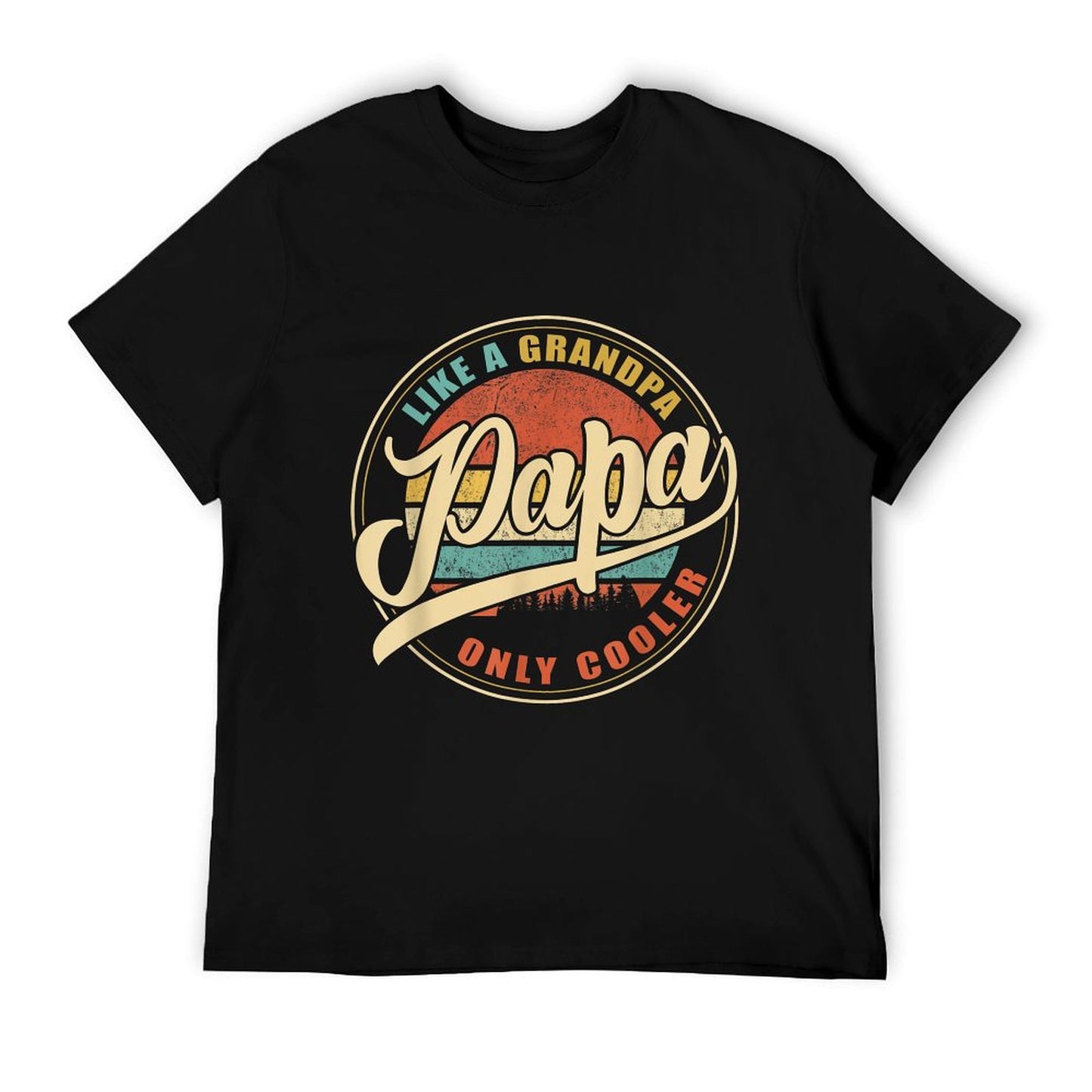 PAPA Like A Grandpa ONLY COOLER Funny Dad Papa Definition T-Shirt