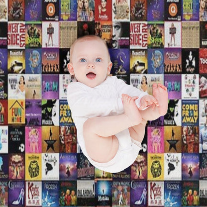Musicals Collage Throw Blanket