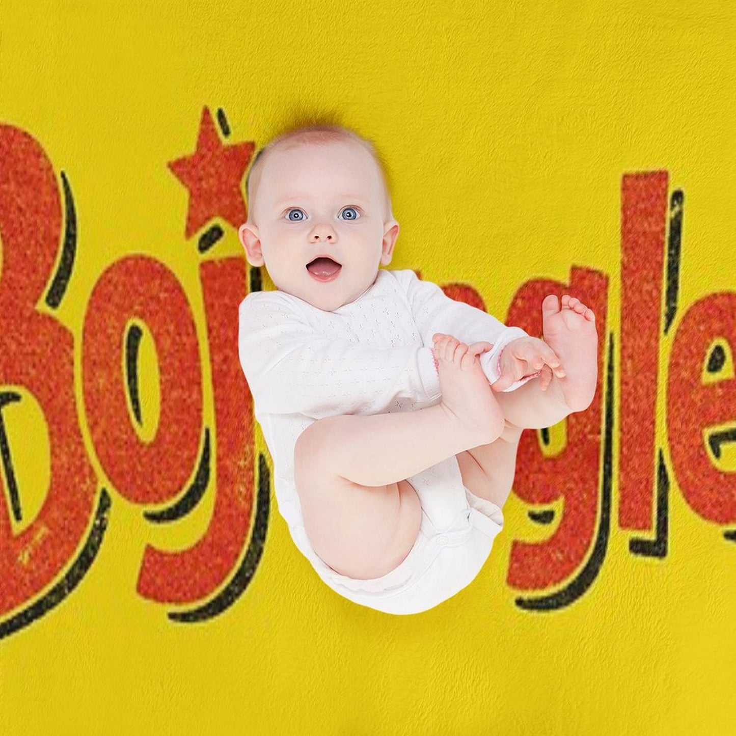 Bojangles - Vintage Faded Texture Logo Throw Blanket