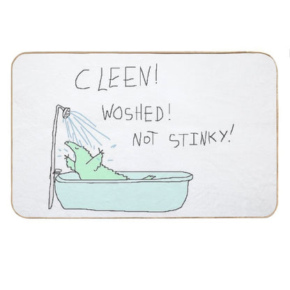 Clean! Washed! Not Stinky! Bath Mat
