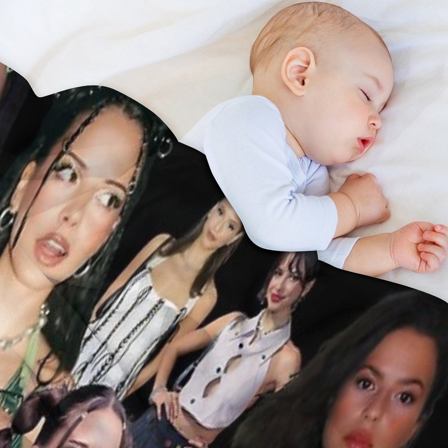 Nina Chuba Photo Collage Throw Blanket