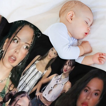 Nina Chuba Photo Collage Throw Blanket