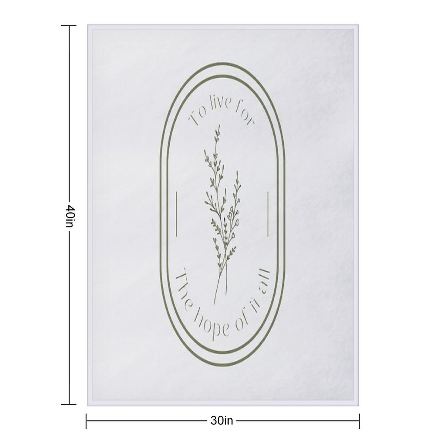 To Live for The Hope of It All Throw Blanket