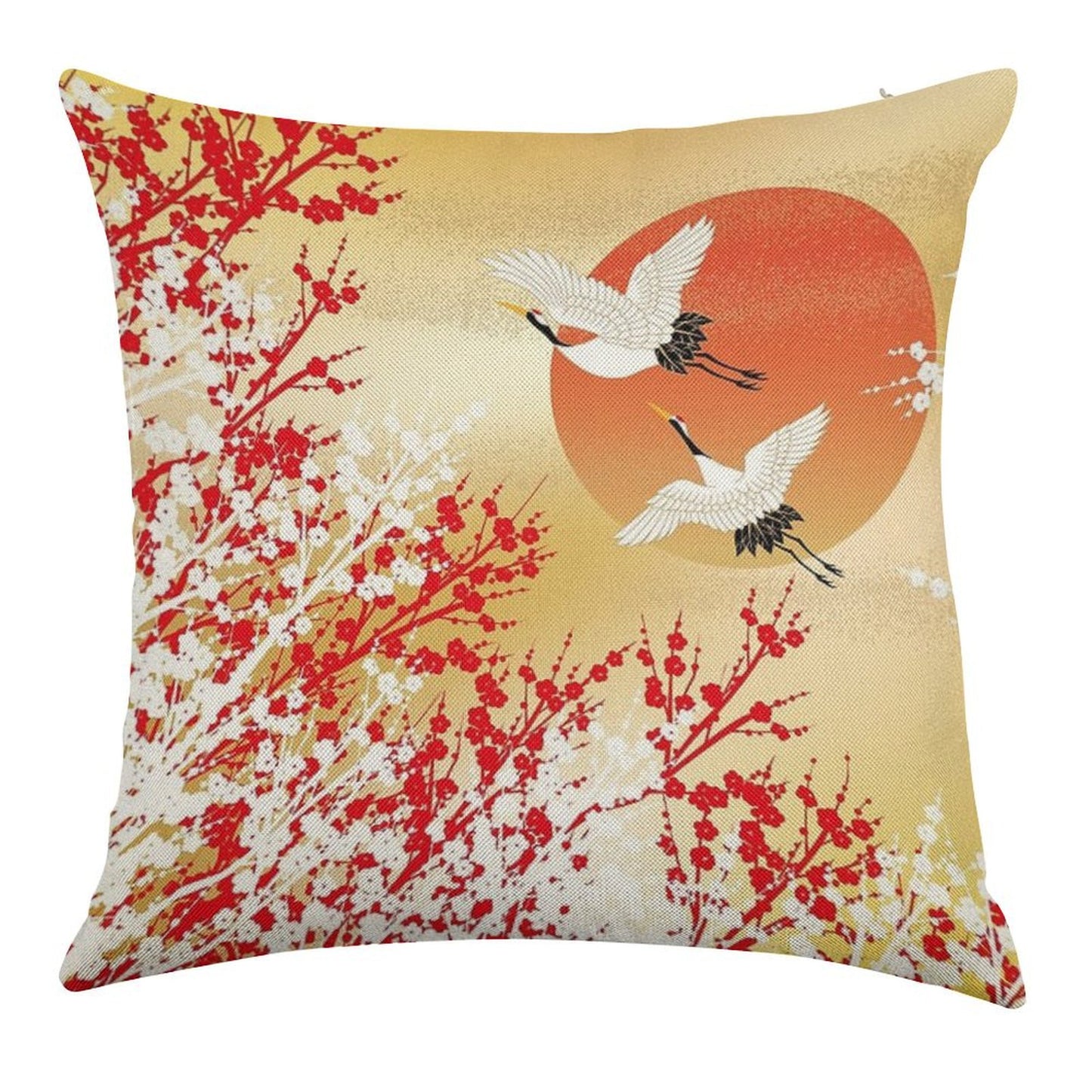 Japan 2 Linen Throw Pillow Cover