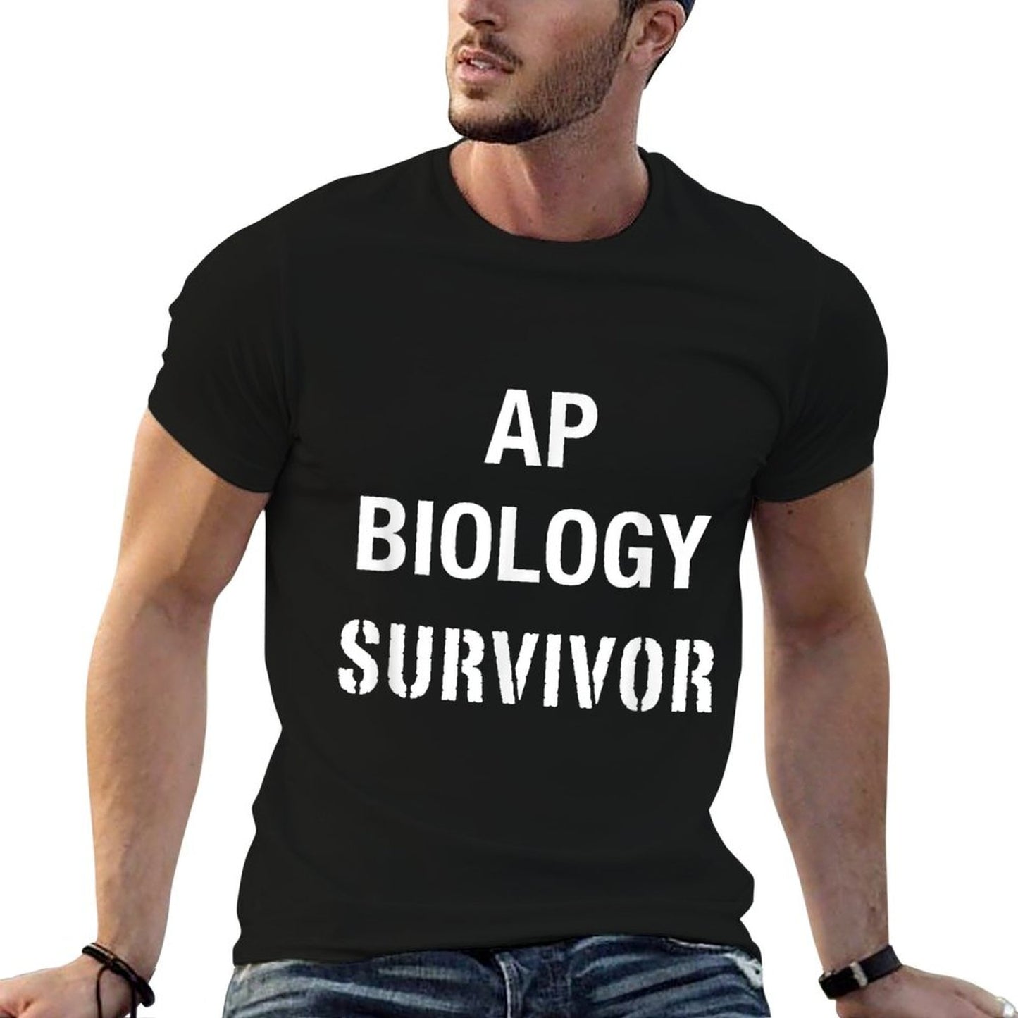 AP Biology T Shirt Funny High School AP Class Survivor T-Shirt