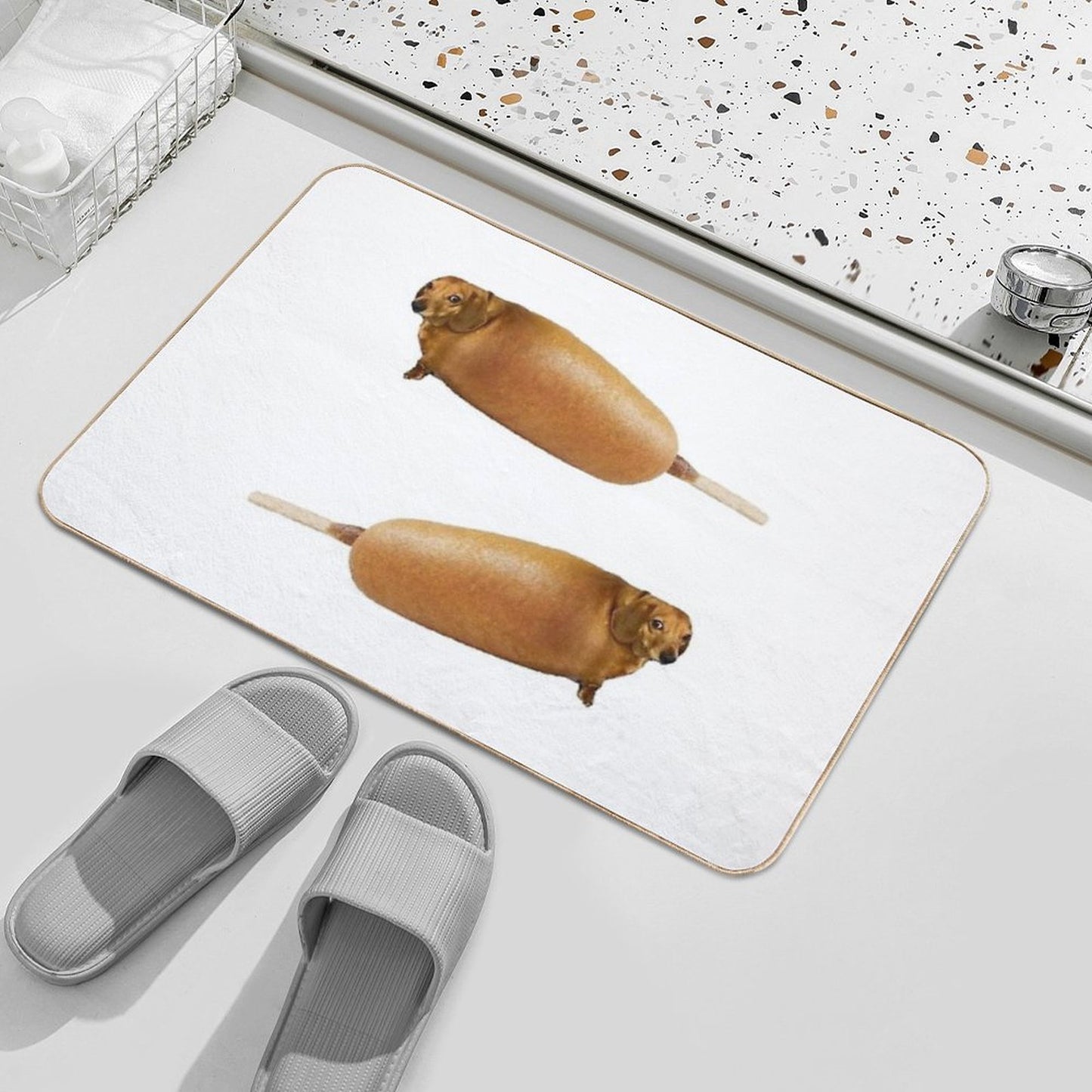 Corndogs Bath Mat